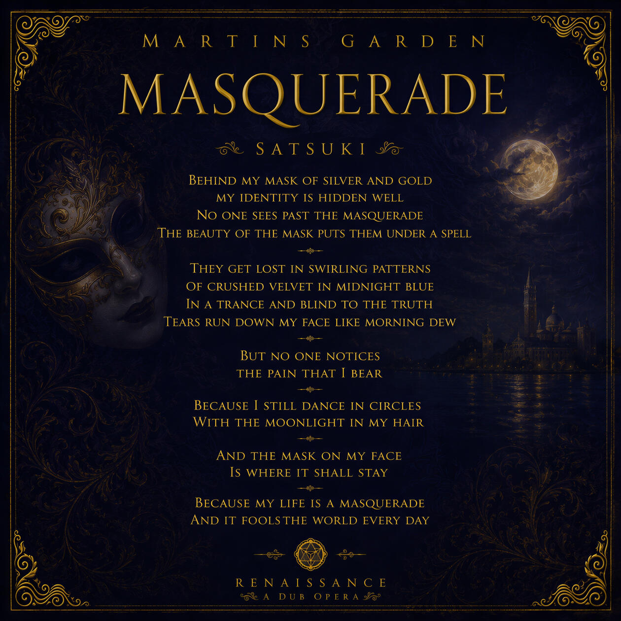 Renaissance Poem Masquerade Poem