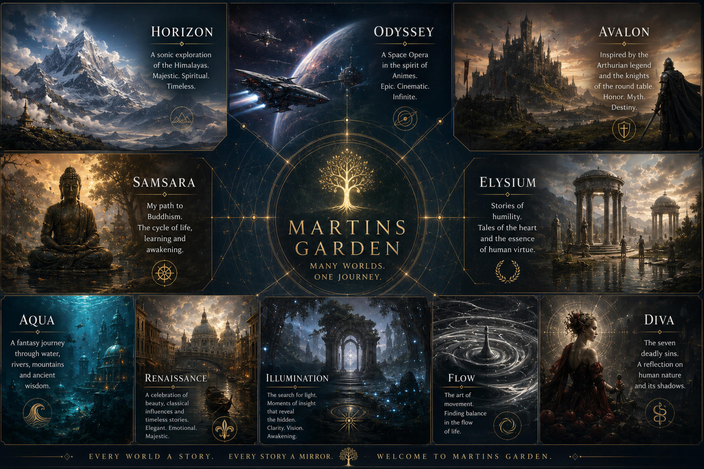 Martins Garden - Many Worlds - One Journey